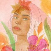 Mon projet du cours : Portrait illustré à l’aquarelle. Un progetto di Illustrazione tradizionale, Belle arti, Pittura, Disegno, Pittura ad acquerello, Disegno di ritratti e Disegno artistico di zabouloum - 11.02.2023