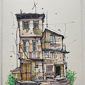 My project for course: Expressive Architectural Sketching with Colored Markers. Sketching, Drawing, Architectural Illustration, Sketchbook & Ink Illustration project by jamiewarkentin - 02.11.2023