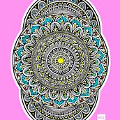 Mi proyecto del curso: El arte de dibujar mandalas: crea patrones geométricos. Projekt z dziedziny  R, sunek,  R i sunek atramentem użytkownika Hernán Falabrini - 08.02.2023