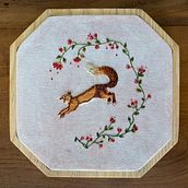 Meu projeto do curso: Bordado needle painting: recrie a beleza da vida selvagem. Traditional illustration, Embroider, and Textile Design project by Camila Serrador - 02.12.2023