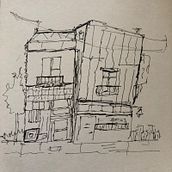 My project for course: Expressive Architectural Sketching with Colored Markers. Un progetto di Bozzetti, Disegno, Illustrazione architettonica, Sketchbook e Illustrazione con inchiostro di Krishna Kishore - 12.02.2023