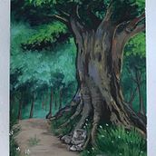 Dans la forêt . Traditional illustration, Painting, and Gouache Painting project by Ludmilla Ramseier - 02.12.2023