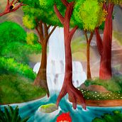 Comissão: O curupira Ein Projekt aus dem Bereich Traditionelle Illustration von Ikaro Bruno Alves - 11.02.2023