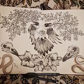 My project for course: Surrealistic Fineliner Illustration . % Fanny Johansson tarafından hazırlanan Geleneksel illüstras, on, Kalem Çizimi, Gerçekçi Çizim, Sanatsal Çizim, Mürekkep İllüstras, onu, Ve Çizim projesi - 02.12.2023