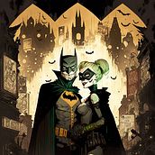 Láminas Batman. Un projet de Illustration traditionnelle , et Design  de Raúl Rodera Rioja - 13.02.2023