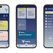 Vono memo application. Projekt z dziedziny Design, Branding i identyfikacja wizualna, Projektowanie graficzne i Web design użytkownika Alessio Maringhini - 13.02.2023