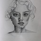 Mi proyecto del curso: Sketchbook de retrato: explora el rostro humano. Sketching, Drawing, Portrait Drawing, Artistic Drawing, and Sketchbook project by Lesli López - 02.13.2023