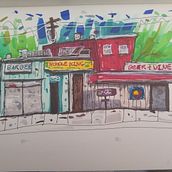 My project for course: Expressive Architectural Sketching with Colored Markers. Sketching, Drawing, Architectural Illustration, Sketchbook & Ink Illustration project by Darin Achilles - 02.13.2023