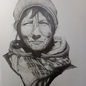 Realistic Portrait with Graphite Pencil. Traditional illustration project by Luci Gorell Barnes - 02.13.2023