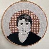 My project for course: Creation of Embroidered Portraits. Un progetto di Ricamo e Textile Design di najaep - 13.02.2023
