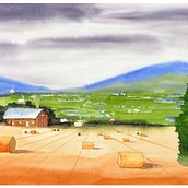 My project for course: Watercolor Landscapes: Experimental Tools and Techniques . % Jaladhi Pujara tarafından hazırlanan Güzel sanatlar, Tablo, Sulubo, Ve a Resim projesi - 02.13.2023
