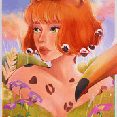 My project for course: Digital Fantasy Portraits with Photoshop. Ilustração tradicional, Desenho, Ilustração digital, Desenho de retrato, Desenho digital, e Pintura digital projeto de Victória Sampaio - 14.02.2023