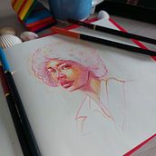 Il mio progetto del corso: Ritratti vivaci con matite colorate. Un proyecto de Dibujo, Dibujo de Retrato, Sketchbook y Dibujo con lápices de colores de Mariagrazia Fedele - 14.02.2023