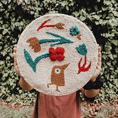 Bomboniera di battesimo. Embroider, Decoration, Punch Needle, Textile Design, Traditional illustration, and Graphic Design project by Lara pignotti - 02.14.2023
