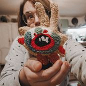 Coniglio Mannaro / hombre-conejo / Were-rabbit. Embroider, Decoration, Art To, s, Punch Needle, Textile Design, Stop Motion, Graphic Design, Children's Illustration, and Vector Illustration project by Lara pignotti - 02.20.2021