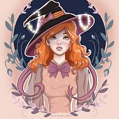 Halloween witch. Un proyecto de Ilustración tradicional de alessandra.ep - 14.02.2023