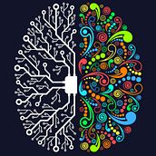 The Journey from left brain to right brain . Arte și meșteșuguri, Pictura și Pictură acrilică de Carel Kruger - 02.14.2023