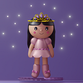 Mi proyecto del curso: Creación de personajes kawaii en 3D con Blender . Un progetto di Illustrazione tradizionale, Character design, Illustrazione digitale, Modellazione 3D e Manga di Vaneza - 07.02.2023