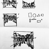 Mon projet du cours : Peinture de paysages urbains à la gouache. Traditional illustration, Painting, and Gouache Painting project by romac_archi - 02.15.2023