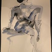 Kombination Aquarell und Tusche . Traditional illustration project by Kathleen - 02.15.2023