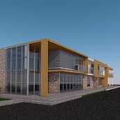 Market y oficinas. Arquitetura projeto de Manuel Alejandro Arana Zegarra - 15.02.2023