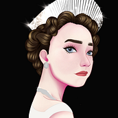 Retrato de personajes femeninos con Procreate. Traditional illustration project by Yei García - 09.24.2022