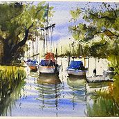 Mi proyecto del curso: Pintura en acuarela de paisajes marinos. Painting, Watercolor Painting, and Naturalistic Illustration project by Antonio Cano - 02.15.2023