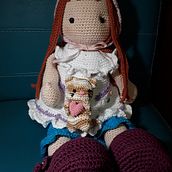 Mi proyecto del curso: Elaboración de muñecas amigurumi románticas. Projekt z dziedziny Craft, Projektowanie zabawek,  Tkactwo, Sz, dełkowanie, Amigurumi, Wzornictwo tekst i liów użytkownika Guagüita Alvarez - 15.02.2023