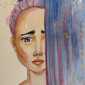 Mein Abschlussprojekt für den Kurs: Artistische Aquarellporträts. Fine Arts, Painting, Watercolor Painting, and Portrait Drawing project by hartmann-miriam - 02.16.2023