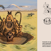 Meu projeto do curso: Concept art para animação: crie cenários mágicos. Ilustração tradicional, Ilustração digital, Concept Art, e Pintura digital projeto de jbaymadesigner - 08.02.2023