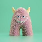 36 Day's of Type - 2020 / Monster Alphabet . Projekt z dziedziny 3D, Trad, c, jna ilustracja i Projektowanie postaci użytkownika Jota Studio / Jose Arias - 24.03.2020