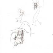 Mon projet du cours : Carnet de croquis et personnages fantastiques. Character Design, Sketching, Pencil Drawing, Drawing, and Sketchbook project by Odile Odile FEVRE - 02.16.2023