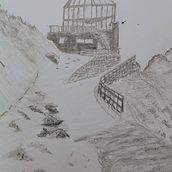 Landschaftsbilder. Desenho a lápis projeto de Heinrich Giefing - 16.02.2023