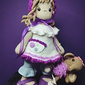 Elaboración de muñecas amigurumi románticas. Mercedes y Fofia la elefantita. Arts, Crafts, To, Design, Fiber Arts, Crochet, Amigurumi, and Textile Design project by Tifa Castro - 02.16.2023