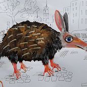 Mein Abschlussprojekt für den Kurs: Kreative Illustrationstechniken mit Gouache . Ilustrasi tradisional, Desain Karakter, Seni Rupa, Lukisan, Ilustrasi Anak-Anak, Lukisan Guas, Dan Buku gambar proyek oleh Maria Ackermann - 02.22.2023