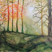 My project for course: Dreamy Watercolor Landscapes: Paint with Light. Painting, and Watercolor Painting project by Stefka Rangelova - 02.16.2023