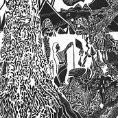 The World Tree Riso Print in A3. Projekt z dziedziny Trad, c, jna ilustracja i Stemple użytkownika Anton Ethnospirit - 17.02.2023