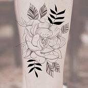 Meu projeto do curso: Tatuagem para principiantes. Tattoo Design project by Karina Régia Dias - 02.17.2023