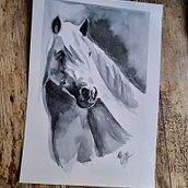 Mon projet du cours : Portraits expressifs d'animaux à l'aquarelle. Traditional illustration, Watercolor Painting, Realistic Drawing, and Naturalistic Illustration project by Tifanie Poglajen - 02.17.2023