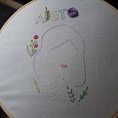 Meu projeto do curso: Técnicas básicas para bordado de letras. Een project van Borduurwerk y Textielontwerp van Tacyane Kely - 17.02.2023