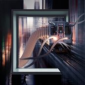 Train Out of Frame. Un progetto di Creatività e Illustrazione digitale di Ammar Hazem - 16.02.2023