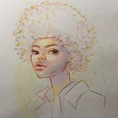 My project for course: Vibrant Portrait Drawing with Colored Pencils. Drawing, Portrait Drawing, Sketchbook, and Colored Pencil Drawing project by Jessica Paz - 02.18.2023