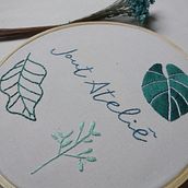Meu projeto do curso: Técnicas básicas para bordado de letras. Bordado, e Design têxtil projeto de Joana d'Arc Lira dos Santos - 20.02.2022