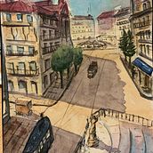 Mi proyecto del curso: Dibujo arquitectónico con acuarela y tinta. Projekt z dziedziny Sketching,  R, sunek, Malowanie akwarelą,  R, sunek architektoniczn, Sketchbook,  R i sunek atramentem użytkownika Miguel Ángel - 19.02.2023