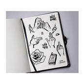 Recherches de mon style graphique. Een project van Traditionele illustratie van Melanie Perez - 19.02.2023