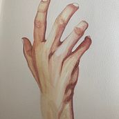 My project for course: Illustration of Hands with Expressive Watercolors. Un proyecto de Pintura, Pintura a la acuarela y Dibujo anatómico de Aspasia - 19.02.2023