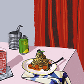 still life with pasta . Ilustrație tradițională de darida - 10.11.2021