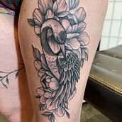My project for course: Blackwork Tattoo Techniques with Fine Lines. Tattoo Design project by Tevin Thomas - 02.19.2023
