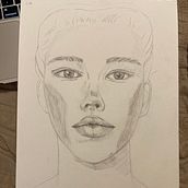 Mi proyecto del curso: Sketchbook de retrato: explora el rostro humano. Een project van  Schetsen,  Tekening,  Portrettekening,  Artistieke tekening y Sketchbook van Noelia Grandal - 17.02.2023
