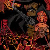 Antracita de Valerio Evangelisti (editorial Hoja de Lata). Projekt z dziedziny Design, Trad, c, jna ilustracja, Grafika ed, torska, Projektowanie graficzne, Kreat, wność,  R, sunek, Ilustracja w i dawnicza użytkownika Alberto Peral Alcón - 15.02.2023